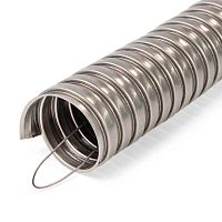 Изображение Металлорукав МР (INOX) 50 с протяжкой стальной (уп.15м) Fortisflex 104468 