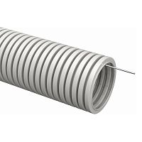 Изображение Труба гофрированная ПВХ d63мм с протяжкой сер. (уп.15м) TOKOV ELECTRIC TKE-TG/P-63-C06/15 