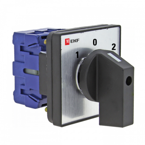Изображение Выключатель/переключатель нагрузки 3-полюсный (3P) с поворот. ручкой, IP20 EKF  pk-1-23-63 