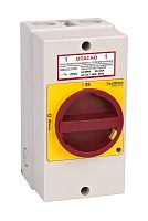 Изображение Выключатель-разъединитель главный аварийный 3п 25А IP65 закрытого исп. с замком SE MSD25311R 