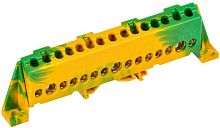 Изображение Шина PE "земля" в комб. изол. "Стойка" 8х12-15-ЖЗ TEKFOR IEK TF-NN20-15-DP-K52 