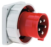 Изображение Вилка встраиваемая 125А 5п 3P+N+PE 6ч 400В IP67 прямая 120х120 Bals 2876 