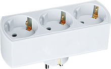 Изображение Разветвитель 3-м с заземл. 10А IP20 94 672 NAD-L-3E-WH в ряд Navigator 94672 