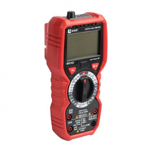 Изображение Мультиметр цифровой MS18C EKF Professional In-180701-pm18C 