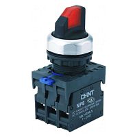 Изображение Переключатель с подсветкой NP8-10XD/224 2 полож. самовозв. AC110-230В(LED) 1НО IP65 (R) красн. CHINT 667649 