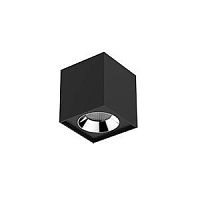 Изображение Светильник светодиодный DL-02 Cube 100х110 12Вт 4000К 35град. накладной матов. черн. RAL9005 VARTON V1-R0-T0360-20000-2001240 