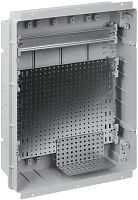 Изображение Щит встраиваемый 24мод. слаботочный мультимедийный с черн. дверцей с монтажн. платой в компл. Рувинил 68124Ч-СЛ 