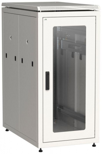 Изображение Шкаф сетевой 19дюйм  LINEA N 28U 600х1000мм стеклянная передняя дверь сер. ITK LN35-28U61-G 