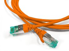 Изображение Патч-корд S/FTP экранир. кат. 6a (100% Fluke Component Tested) 30AWG LSZH 1м PC-LPT-SFTP-RJ45-RJ45-C6A-1M-LSZH-OR оранж. Hyperline 445811 