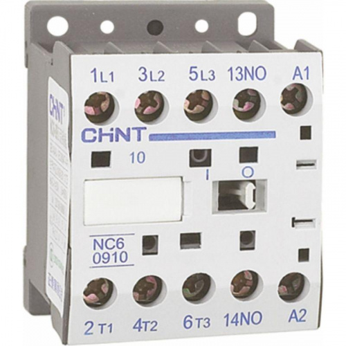 Изображение Контактор NC6-0901 9А 230В 50Гц 1НЗ (R) CHINT 247473 