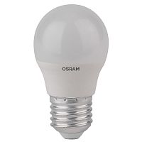 Изображение Лампа светодиодная LED STAR CLASSIC P 40 5.5W/827 5.5Вт шар 2700К тепл. бел. E27 470лм 220-240В матов. пласт. OSRAM 4052899971646 