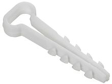 Изображение Дюбель-хомут 10х5мм для плоского кабеля нейлон бел. (уп.100шт) GENERICA UDH14-10-05-100-K01-G 