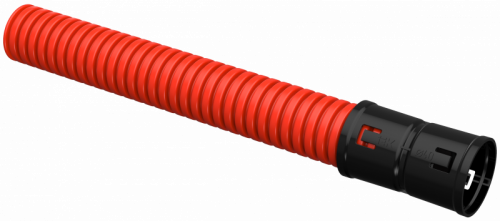 Изображение Труба гофрированная двустенная 63мм красная (100м) CTG12-063-K04-100-R 