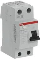 Изображение Выключатель дифференциального тока (УЗО) 2п 63А 30 мА AC FH202 2CSF202002R1630 ABB 
