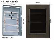 Изображение Щит металлический встраиваемый ЩРВ-80 IP20 цвет Венге (Fotka производитель) 