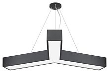 Изображение Светильник светодиодный Geometria Igrek SPO-144-B-40K-066 66Вт 4000К 4000Лм IP40 1200х80 черн. подвесной драйвер внутри ЭРА Б0058889 