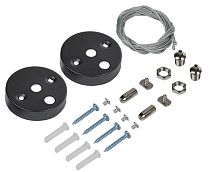 Изображение Комплект для подвесного монтажа для PRO свет. LED линейн. черн. IEK LTP-DCKD-KPM-K41 