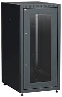 Изображение Шкаф сетевой LINEA E 24U 600х800мм стекл. передняя дверь задняя металлическая черн. ITK LE05-24U68-GM 