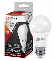 Изображение Лампа светодиодная низковольтная LED-MO-PRO 10Вт 12-48В Е27 6500К 900лм IN HOME 4690612038056 