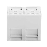Изображение Вставка 45х45 для 2 модулей Keystone наклонная (аналог Mosaic) бел. DKC RNW452AWH 