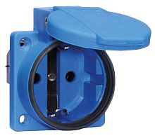 Изображение Розетка встраиваемая Schuko 16А 3п 250В IP44 син. Bals 71078 