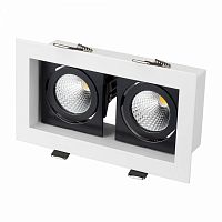 Изображение Светильник CL-KARDAN-S180x102-2x9W Day (WH-BK, 38 deg) (Arlight, IP20 Металл, 3 года) 24129 