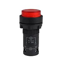 Изображение Кнопка с подсветкой OptiSignal Compact D22 С7-PL-B401 красн. 1НЗ 24В AC/DC XB7NW34B2 КЭАЗ 362086 
