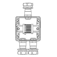 Изображение Коробка взрывозащищенная клеммная из алюминия TBE-A-12-(4xCBC.4-1xTEO.4)-2xKAEPM3MHK-26(A)-1xKAEPM3MHK-26(C)1Ex e IIC Т5 Gb / Ex tbIIIC T95град.C Db IP66 DKC 1201.121.22.11E 