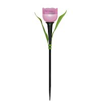 Изображение Светильник садовый USL-C-451/PT305 "Розовый тюльпан" PINK TULIP IP44 солнечная батарея Uniel UL-00004276 