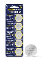 Изображение Элемент питания литиевый CR2016 таблетка (блистер 5шт) TOKOV ELECTRIC TKE-LI-CR2016/B5 