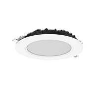 Изображение Cветильник светодиодный "ВАРТОН" DL-SLIM круглый встраиваемый 222*38мм 30W 6500K IP44 монтажный диаметр 195 мм DALI  V1-R0-00548-10D01-4403065 