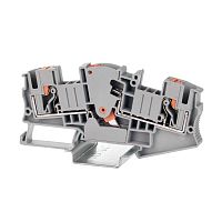 Изображение Клемма для измерительных трансформаторов зажим push-in 2 точки подключения 6кв.мм сер. DKC VPR-6-RTK-S 