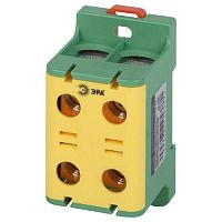 Изображение Клемма силовая вводная двойн. КСВ NO-224-142 (KE67.3) 16-95кв.мм PE желт./зел. Эра Б0065614 
