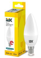 Изображение Лампа светодиодная Alfa 8Вт C35 свеча 4000К E14 230В (6шт) IEK LLA-C35-8-230-40-E14-6 