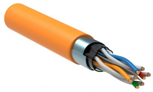 Изображение Кабель связи витая пара F/UTP кат.6 4x2х23AWG solid LSZH (305м) оранж. (м) ITK LC1-C604-327 