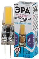 Изображение Лампа светодиодная LED 1.5Вт JC COB 4000К G4 нейтральный капсула 12V Б0033198 