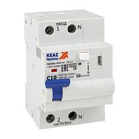 Изображение Устройство защиты от дугового пробоя с АВДТ и защ. от пов. напряж. OptiDin AFDD-40-22C10-A-У3 (2P C10 30mA Uоткл 275В) КЭАЗ 339085 