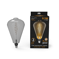 Изображение Лампа светодиодная LED-8.5W E27 Gray 165lm 1800K Filament ST164 GAUSS 157802005 