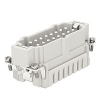 Изображение Вилка OptiLink HDC-HE-16-16-MS-(0.14-2.5) 500В КЭАЗ 352260 