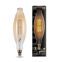 Изображение Лампа светодиодная LED 8Вт Е27 2400К 780Лм Vintage Filament BT120 120*420mm Golden Gauss  155802008 