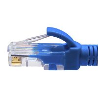 Изображение Патч-корд UTP 5e 4х2 26AWG (7х0.16мм) Cu LSZH 3м син. SUPRLAN 10-0149 