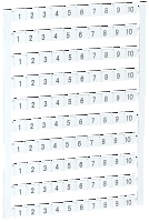 Изображение Маркер для КВИ-4/16кв.мм с нумерацией №№ 1-10 IEK YZN30M-004-K00-10 