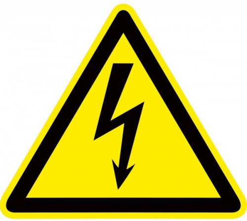 Изображение Знак пластик "Опасность поражения электрическим током" (Молния) (150х150мм.) EKF PROxima                      pn-1-02  (упак.10) 
