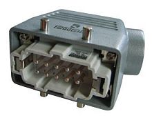 Изображение Вилка 4-фиксатора боковой ввод 10 полюсов 16А EMAS EBM10FU10 