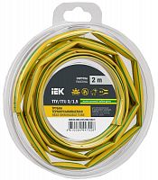 Изображение Трубка термоусадочная ТТУ нг-LS 3/1.5 желт./зел. (уп.2м) IEK UDR12-003-D15-002-K52-T 