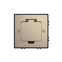 Изображение Лючок MultiDesk MDK20 на 2мод. IP44 с монтажной коробкой для бетонных полов никель SE MDK20202NC 