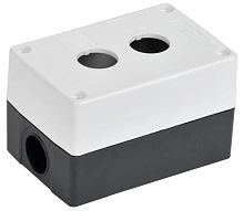 Изображение Корпус КП102-Р для кнопок 2 места бел. IEK BKP10-2-K01-R 