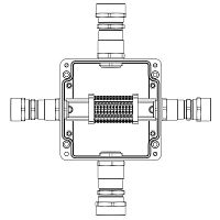 Изображение Коробка взрывозащищенная клеммная из полиэстера TBE-P-05-(12xCBC.2)-1xKA4MHK(A)-1xKA3MHK(B)-1xKA4MHK(C)-1xKA3MHK(D)1Ex e IIC Т5 Gb/ Ex tb IIIC T95град.C Db IP66/КЗ DKC 1231.051.22.11H 