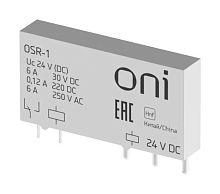 Изображение Реле ультратонкое OSR 1C 24В DC ONI OSR-1 