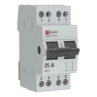 Изображение Трехпозиционный переключатель ТПС-63 2P 25А PROXIMA EKF TPS225 